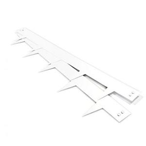 Multi edge METAL wit afboording 100x17,5cm