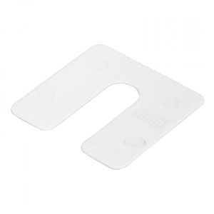 uitvulplaatje 50x50x1 transparant (96 st)