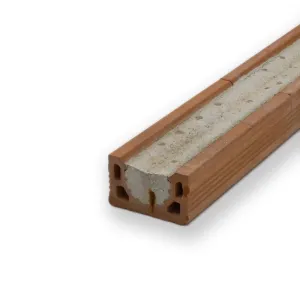 Latei stalton 10 cm breed rood 1,20 mtr