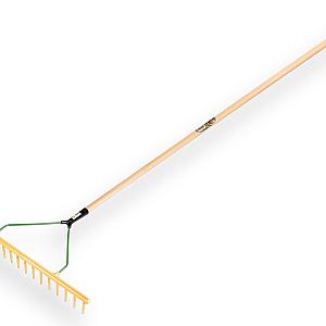 Egaliseer hark recht 16 tanden met steel