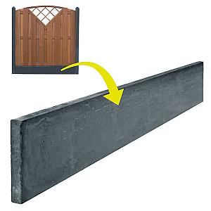 Beton onderplaat glad - 24x3,5x184 cm - antraciet