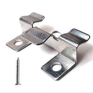 RVS bevestigingsclip eind vlonder zak 50st. incl schroeven