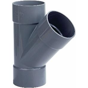 Pvc t stuk 3 mof 125mm 45