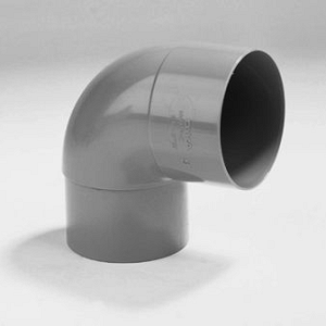 pvc hwa bocht 80mm 90 verjongde spie