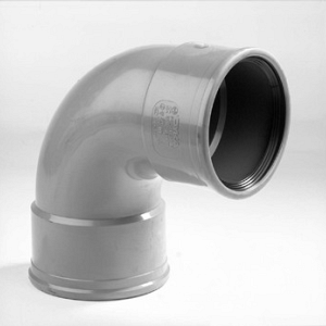 pvc manchet bocht 2 mof 110mm 90 klasse 34/41