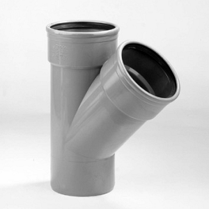 Pvc manchet t stuk 2 mof spie 125mm 45 klasse 41