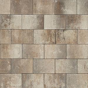 Alp.X3.503 -  20x30x6 cm -  bruin - oranje gemêleerd