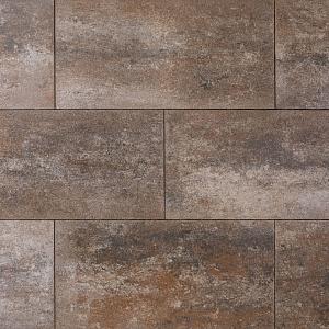 Alp.X2.403 - 40x80x4 cm. - bruin- oranje gemêleerd