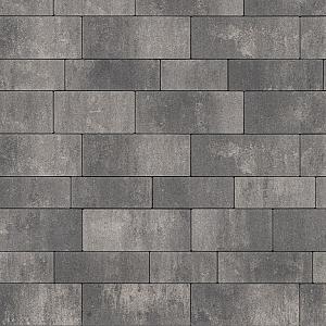 Alp.X2.411 - banenverb. 8 cm. - grijs - zwart gemêleerd