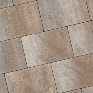 Alp.X2.412 - 20x30x8 cm. - bruin - oranje   gemêleerd