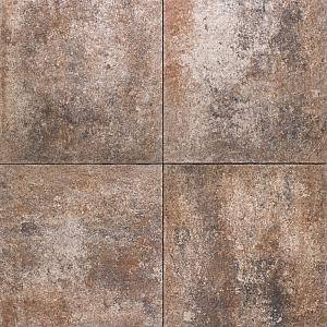 Alp.X2.424 - 60x60x4 cm. - bruin- oranje gemêleerd