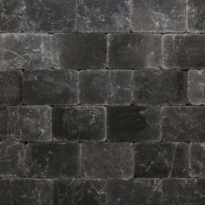 Alp.X2.201 - 15x5x7,3 cm - zwart gemêleerd getrommeld