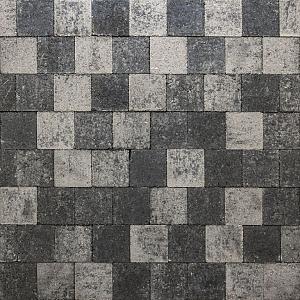 Alp.X0.002 - 15x15x6 cm - zwart-grijs gemêleerd