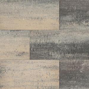 Playa.X2.201 - 30x60x4 cm - Blauw, grijs & oranje gemêleerd