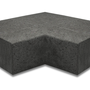 Oud Hollands - Traptrede buiten hoek 37x15 cm - Carbon