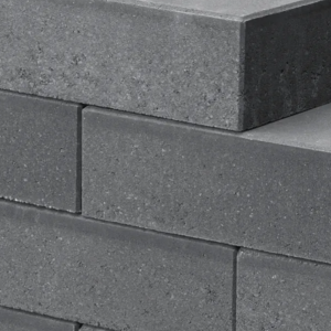 Muurblok strak - Alp.X.808 40x20x12,5 antraciet