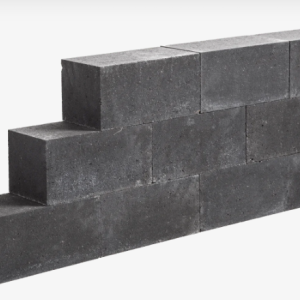 Muurblok strak antraciet  12x12x60 cm (R)