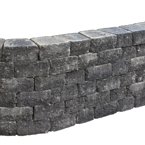 Muurblok - Alp.X.809  23/17x21,5x10 cm zwart gemêleerd