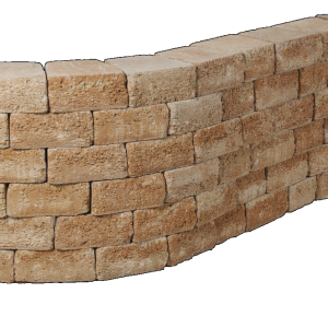 Muurblok - Alp.X.813  23/17x21,5x10 cm geel gemêleerd