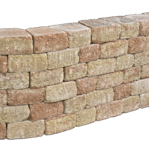 Muurblok - Alp.X.814  23/17x21,5x10 cm geel - oranje gemêleerd