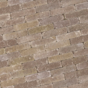 Alp.X2.209 - 20x5x7,3 cm - beige - bont gemêleerd getrommeld