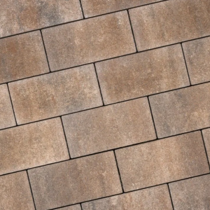 Alp.X2.432 - wave - wv- 6 cm. - bruin - oranje gemêleerd