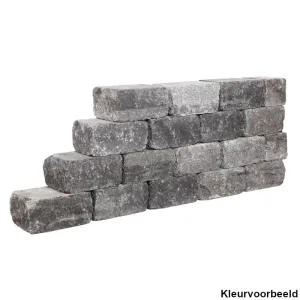 Muurblok - Alp.X.838 - 20x20x7,5 cm - licht grijs gemêleerd