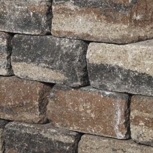 Muurblok - Alp.X.849 - 30x20x7,5 cm - bruin - oranje   gemêleerd