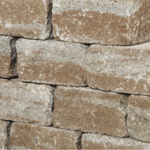 Muurblok - Alp.X.853 - 30x20x7,5 cm -  geel genuwanseerd