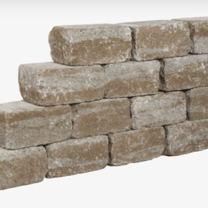 Muurblok - Alp.X.863 - 40x20x7,5 cm -  geel genuwanseerd