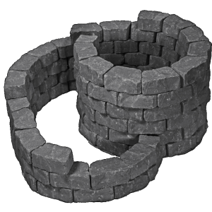 Muurblok - Alp.X.891 - kruidenspiraal - antraciet