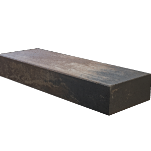 LUXE TRAPTREDE 100X35X15CM bruin - oranje   gemêleerd