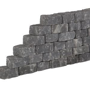 Muurblok - Alp.X.8109 - 17/24x15x10 cm - antraciet