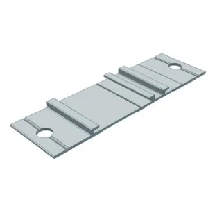 Montageplaat vloer t.b.v. alu regel 25x35mm