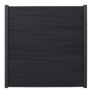 WPC Rabatplank Carbon - 2x15x178 cm (werkbreedte140mm)