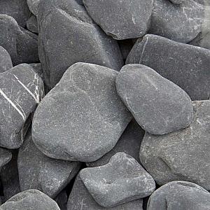 Flat pebbles zwart - 30/60 mm - Big bag 0,7 m3