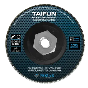 Taifun Diamant Lamellenschijf D115/M14 K120 zwart