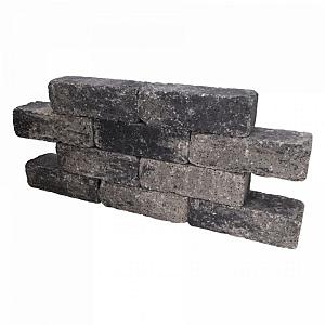 Muurblok - Playa.X.833 - 31x11,5x10 cm - Grijs/Zwart getrommeld