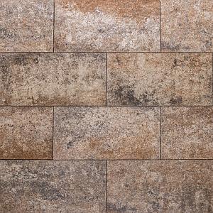 Alp.X2.403 - 30x60x6 cm. - bruin- oranje gemêleerd