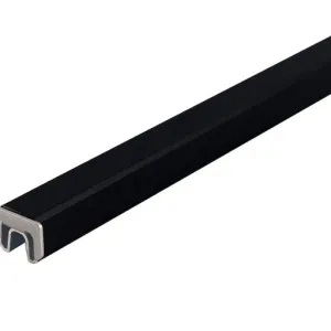 Aluminium bovenlijst - Zwart 9005 - 177 cm