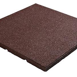 Rubbertegel 50 x 50 x 2,5 cm Rood