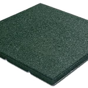 Rubbertegel 50 x 50 x 2,5 cm Groen