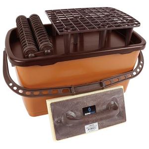 Super Prof, schoonmaakbassin met schenktuit, 240x490x240 mm compleet (incl.rollenset 2.060.24) met a