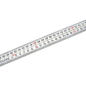 Sola, timmermansduimstok, kunststof wit, 1 meter 4-delig