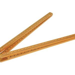 Sola, timmermansduimstok, hout, 1 meter, klasse II