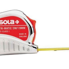 Sola, rolbandmaat, staal TM 10 m x 25 mm