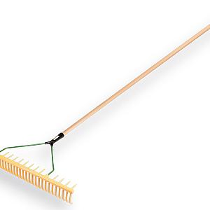 Grashark JOST 64 cm, 32 gebogen en 16 haakse tanden, met TAUARI steel 160 x 2,8 cm