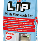 LIP Multi Tegellijm Lichtgewicht Grijs 15 kg