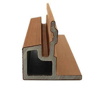 PuraTech composiet eindprofiel 5,8x5,8x290 cm teak