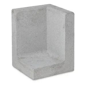 Keerwand Hoekelement 50x(2x100)x35cm (HxLxV) Grijs
